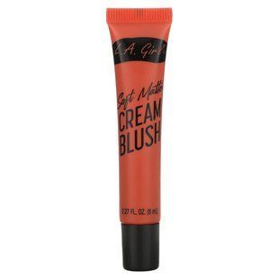 L.A. Girl, Blendable Cheek + Lip Color, soft matte cream blush, Hot Shot, 8 ml (0.27 fl oz)