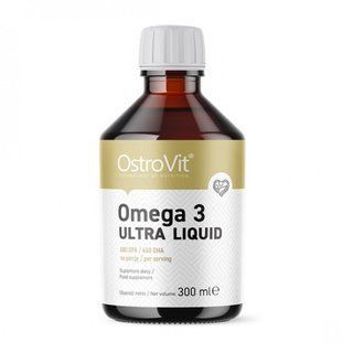 Омега 3, ультра, рідина, OMEGA 3 ULTRA - LIQUID, OstroVit, 300 мл