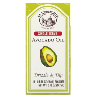 La Tourangelle, Drizzle & Dip, Avocado Oil, 10 Pouches, 0.5 fl oz (15 ml) Each купить в Киеве и Украине