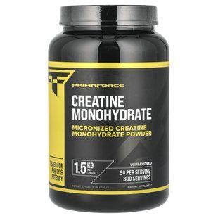 Primaforce, Creatine Monohydrate, Unflavored, 3.3 lb (1,500 g) купить в Киеве и Украине