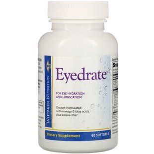 Vitamins for Eyes, Eyedrate, Dr. Whitaker, 60 soft capsules
