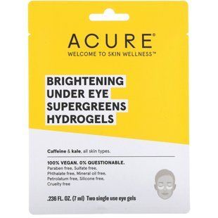Brightening hydrogel eye patches Acure (SuperGreens) 2 pcs.
