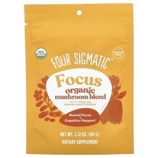 Витамины для мозга, Focus Blend Mix, Four Sigmatic, 60 г купить в Киеве и Украине