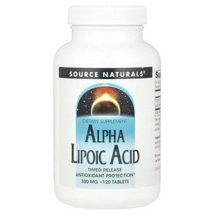 Source Naturals, Alpha Lipoic Acid, Timed Release, 600 mg, 120 Tablets (300 mg per Tablet) купить в Киеве и Украине