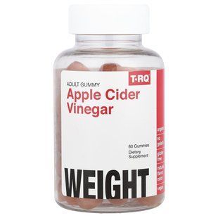 Яблочный уксус фруктовый вкус T-RQ (Apple Cider Vinegar) 60 жевательных конфет купить в Киеве и Украине
