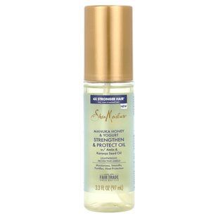 SheaMoisture, Strengthen & Protect Oil, жир манука з медом і йогуртом, 97 мл (3,3 рідк. унції)