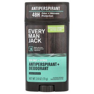 Every Man Jack, Antiperspirant + Deodorant, Sea Salt + Citrus, 2.6 oz (73 g)