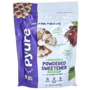 Pyure, Organic powdered blend of stevia sweeteners, sugar substitute for bakers, keto, 12 oz (340 g)