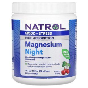 Natrol, Magnesium Night, Cherry, 16.3 oz (462 g) купить в Киеве и Украине