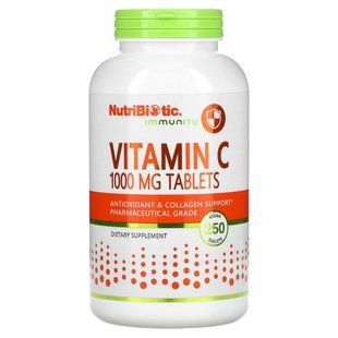 NutriBiotic, вітамін C для підтримки імунітету, 1000 мг, 250 веганських таблеток