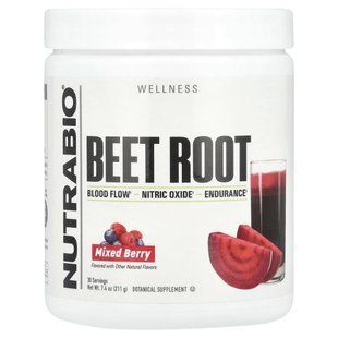 NutraBio, Beet Root, Mixed Berry, 7.4 oz (211 g) купить в Киеве и Украине