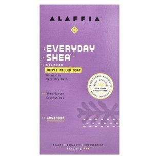 Alaffia, Everyday Shea, Triple Milled Bar Soap , Lavender, 8 oz (227 g) купить в Киеве и Украине