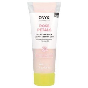 Onyx Professional, Rose Petals, Hydrating Body Lotion & Serum Duo, Rose & Amber, 7 fl oz (208 ml) купить в Киеве и Украине