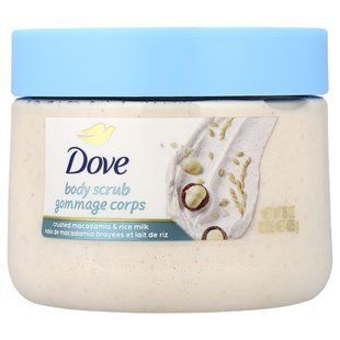 Dove, скраб для тела, измельченная макадамия и рисовое молоко, 425 г (15 унций) купить в Киеве и Украине