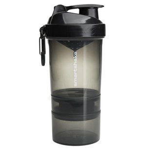 Шейкер спортивный черный "пушечный дым" SmartShake (Original2Go Gunsmoke Black) 600 мл купить в Киеве и Украине