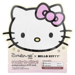 The Creme Shop, Hello Kitty&reg;, готовый к сиянию!, тканевая маска с эссенцией, 1 шт., 25 г (0,88 унции) купить в Киеве и Украине