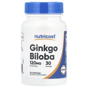 Nutricost, Ginkgo Biloba, 120 mg, 30 Capsules купить в Киеве и Украине