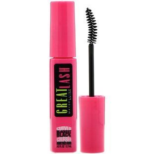 Тушь для ресниц с изогнутой щеточкой Great Lash, оттенок 120 угольно-черный, Maybelline, 12,7 мл купить в Киеве и Украине