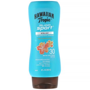 Высокоэффективное солнцезащитное средство Island Sport с SPF 30, легкий тропический аромат, Hawaiian Tropic, 236 мл купить в Киеве и Украине