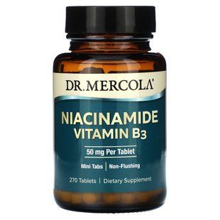Нікотинамід вітамін B3 Dr. Mercola (Niacinamide Vitamin B3) 50 мг 270 таблеток