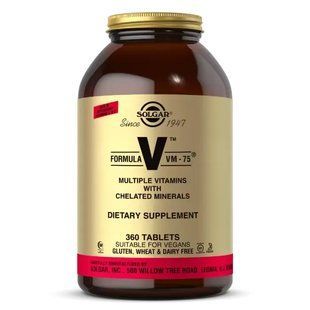 Multivitamins and minerals Solgar (Formula VM-75) 360 tablets