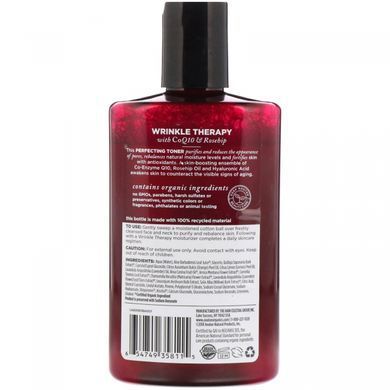 Wrinkle Cream with Coenzyme Q10 and Rose Hips, Even Tone Toner, Avalon Organics, 8 fluid ounces (237 ml)