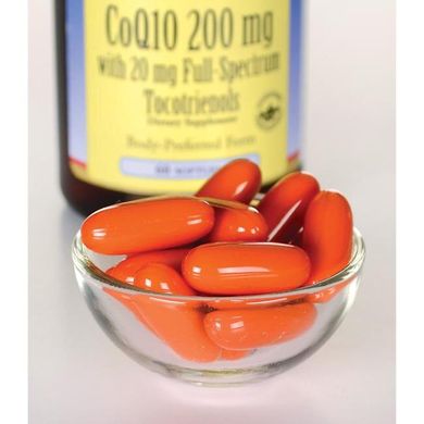 Коэнзим с токотриенолами, CoQ10 with Tocotrienols, Swanson, 200 мг 60 капсул купить в Киеве и Украине