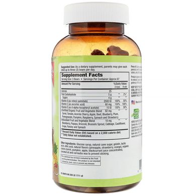 Вітаміни для дітей ведмедики Hero Nutritional Products (Yummi Bears) 200 шт