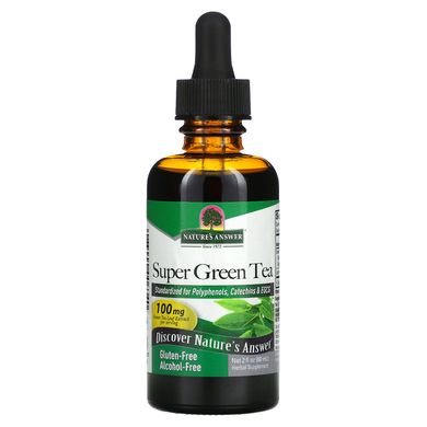 Зелений чай супер без спирту Nature's Answer (Super Green Tea) 60 мл