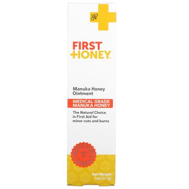 First Honey, Мазь з медом манука, 1 унція (28,4 г)