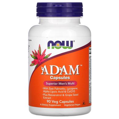 Вітаміни для чоловіків Адам Now Foods (Adam Men's Multi) 90 капсул