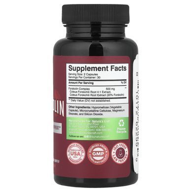 Nature's Craft Forskolin 250 mg 60 capsules