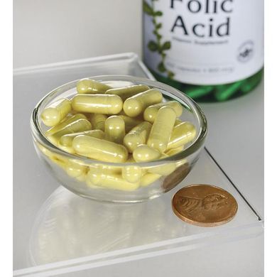 Фолієва кислота, Folic Acid, Swanson, 800 мкг, 500 капсул