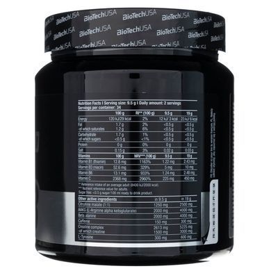 Biotech, Black Blood NOX+, Тропічні фрукти, 340 г