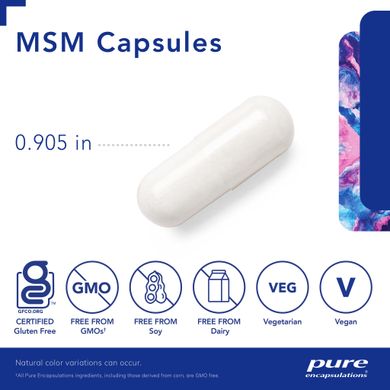 МСМ Pure Encapsulations (MSM Capsules) 250 капсул купить в Киеве и Украине
