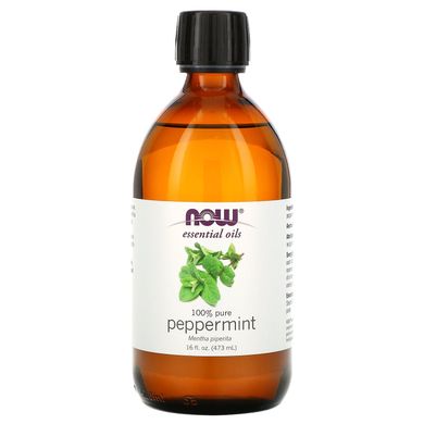 Ефірна олія перцевої м'яти Now Foods (100% Pure Peppermint) 473 мл
