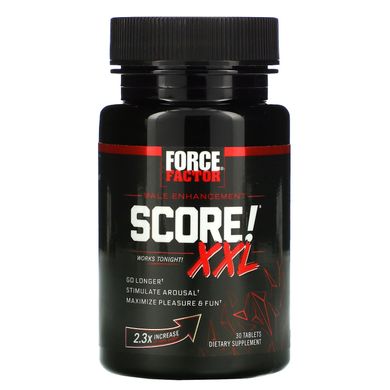 Формула для улучшение здоровья для мужчин, Score! XXL, Male Enhancement, Force Factor, 30 таблеток купить в Киеве и Украине