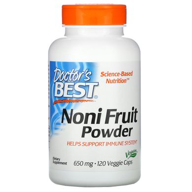 Концентрат ноні, Noni Concentrate, Doctor's Best, 650 мг, 120 вегетаріанських капсул