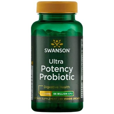 Ультра-ефективних пробіотик, Ultra Potency Probiotic, Swanson, 665 мільярд КУО, 60 капсул
