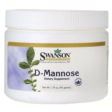 D-маноза порошок, D-Mannose Powder, Swanson, 50 г