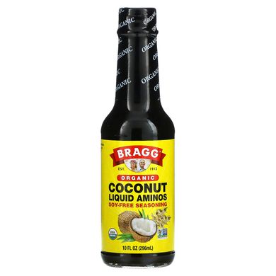 Bragg, Органічні рідкі кокосові амінокислоти, приправи без сої, 10 рідких унцій (296 мл)