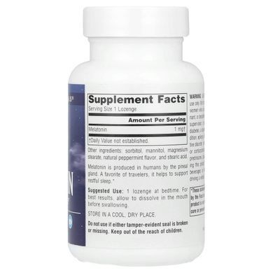 Melatonin Sleep Protection Source Naturals (Melatonin) with Mint Flavor 1 mg 300 Lozenges