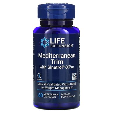 Суміш для зниження ваги, Mediterranean Trim with Sinetrol-XPur, Life Extension, 60 вегетаріанських капсул