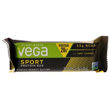 Sport Protein Bar, Хрустящее арахисовое масло, Vega, 12 батончиков купить в Киеве и Украине