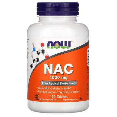 Ацетилцистеїн Now Foods (NAC) 1000 мг 120 таблеток