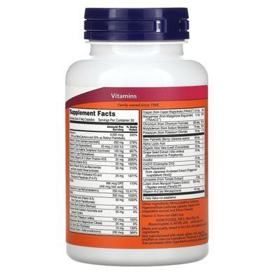 Вітаміни для чоловіків Адам Now Foods (Adam Men's Multi) 90 капсул