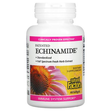 Ехінацея Natural Factors (Echinamide) 60 капсул