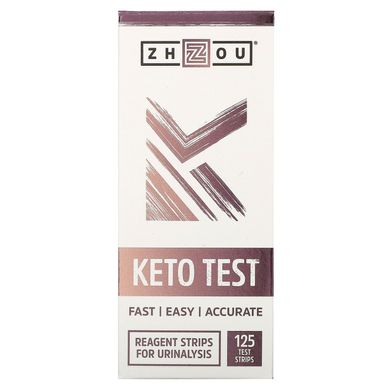 Кето тест Zhou Nutrition (Keto Test) 125 тест-полосок купить в Киеве и Украине