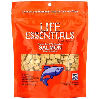 Life Essentials, дикий сублімований лосось з Аляски, Cat-Man-Doo, 5 унцій