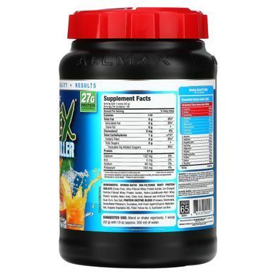 Ізолят сироваткового протеїну ALLMAX Nutrition (Whey Protein Isolate Isoflex Chiller) 907 г зі смаком цитруса і персика